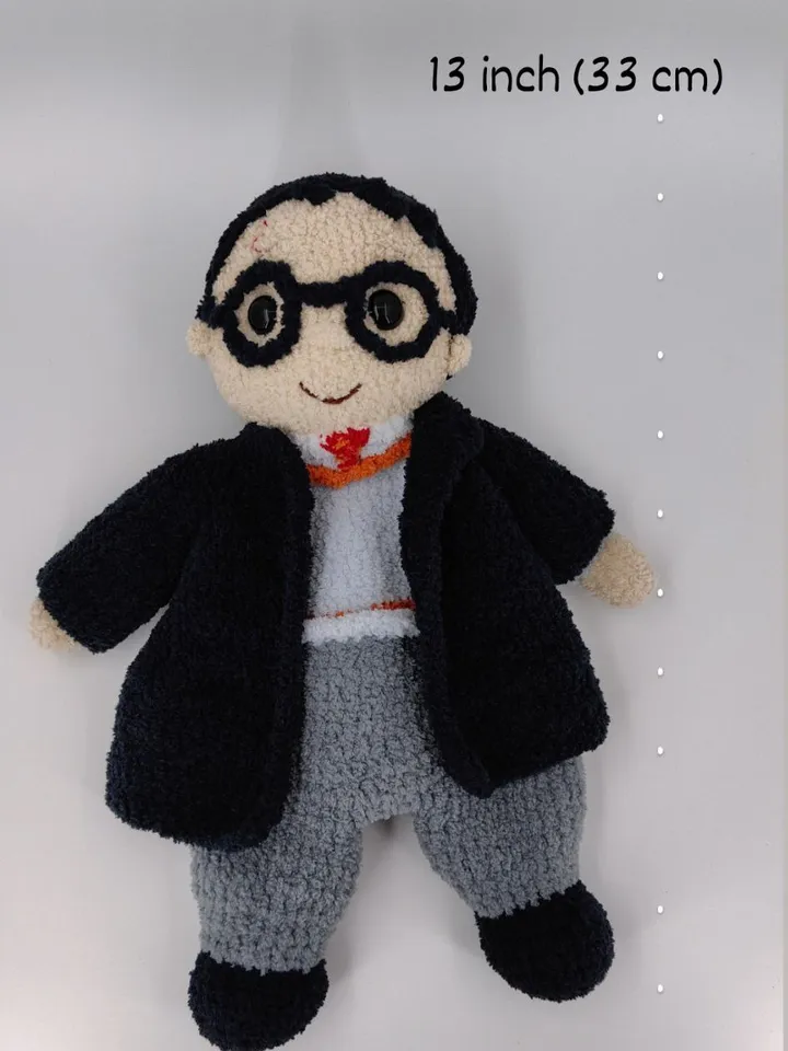 Amigurumi Pattern Wizard Boy, lovey Crochet Pattern, English PDF Toy Tutorial
