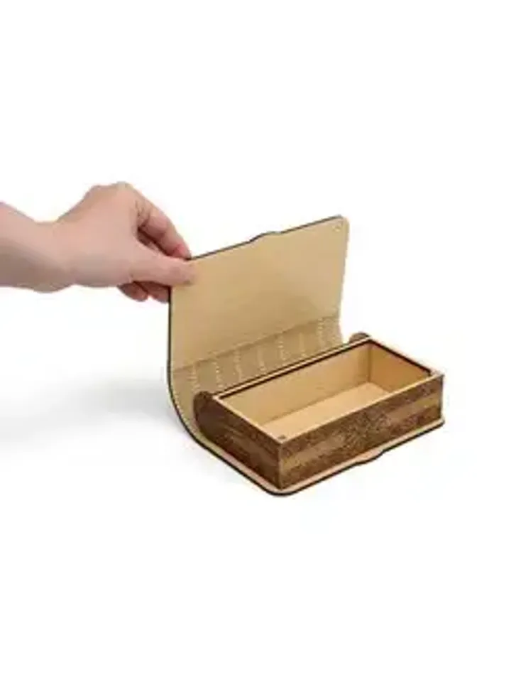 Wooden gift money box bill holder