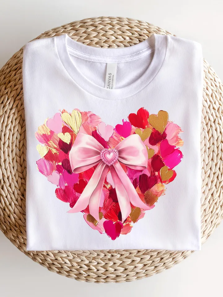 Valentine Day Heart Brushstroke png, Valentine png, Valentines day Png, xoxo png, valentine png designs, Coquette Valentine Png Trendy Vday