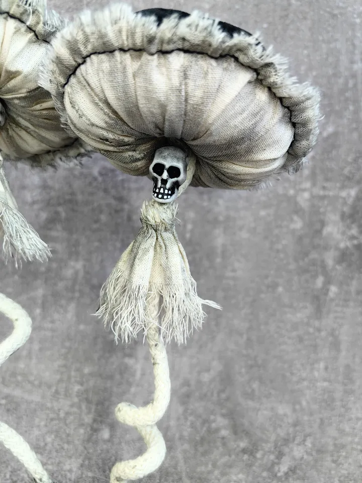 Mushroom black Gothic home decor Halloween decor Witchy mushroom Creepy gift Toadstool figurine