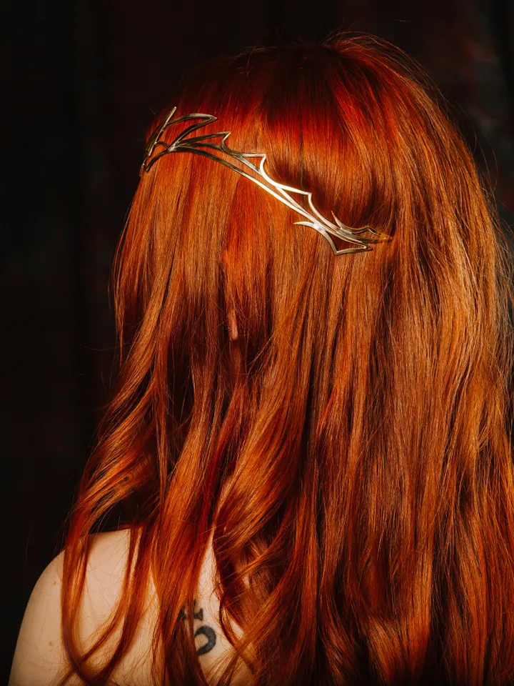 Dragon style diadem, Dragon princess diadem, fantasy elven crown, elven circlet, headband elvish tiara, wedding circlet