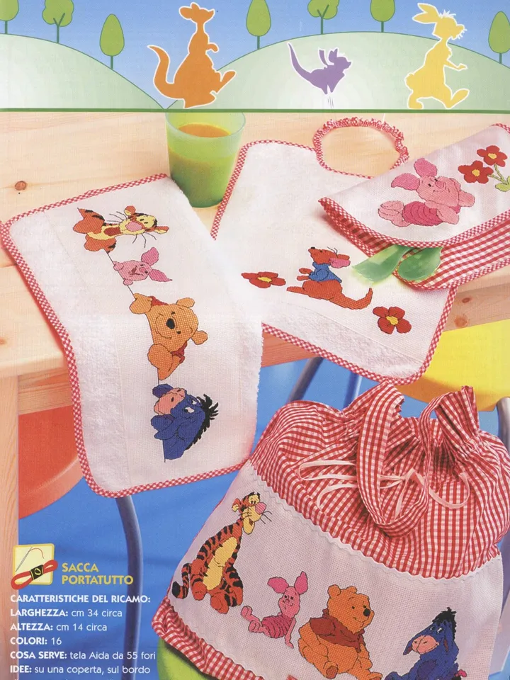 Winnie Pooh and Friends Cross Stitch Pattern Digital Download PDF