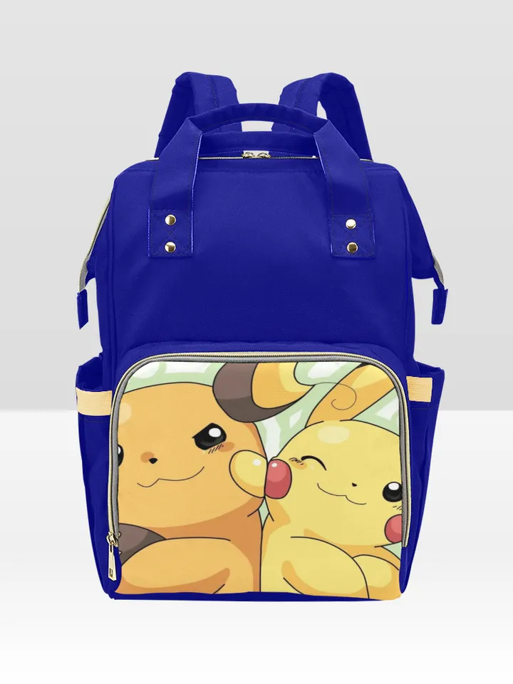 Pikachu and Raichu Diaper Bag Backpack