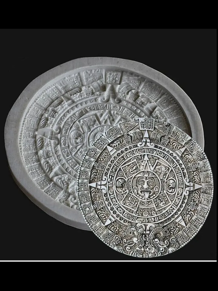 Form for panels and bas-reliefs "Mayan Calendar" silicone Rubberino®