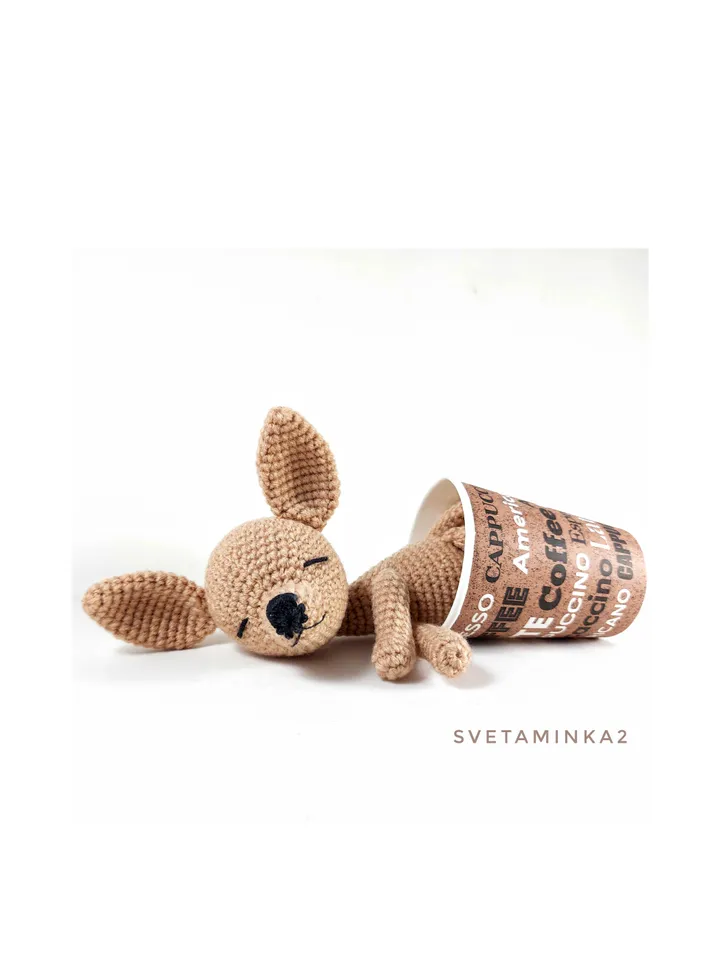 Crochet Chihuahua Pattern. Amigurumi Dog. Digital Download. PDF.