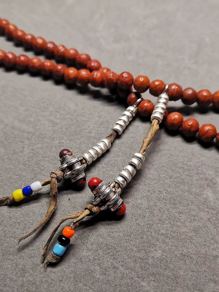 Gandhanra Handmade 5mm Silver Tibetan Buddhist Prayer Bead Counters for 8-15mm Mala