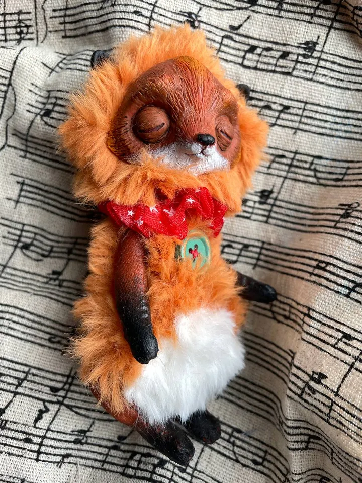 Orange white fox