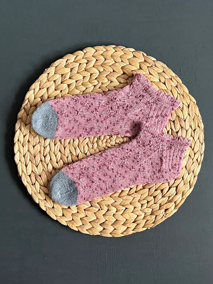 Handmade knitted womens socks/ Warm knitted accessory