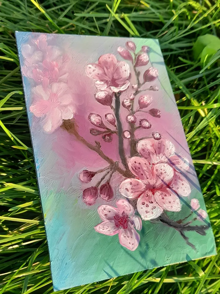 Sakura Oil Painting