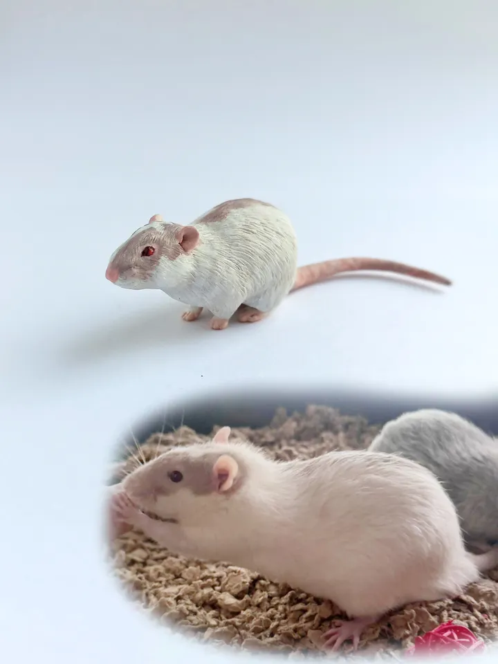 Realistic rat ornament