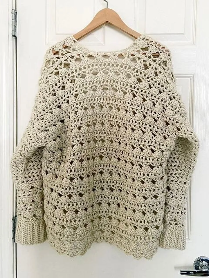 Cardigan crochet pattern, women cardigan  size XS- 5XL