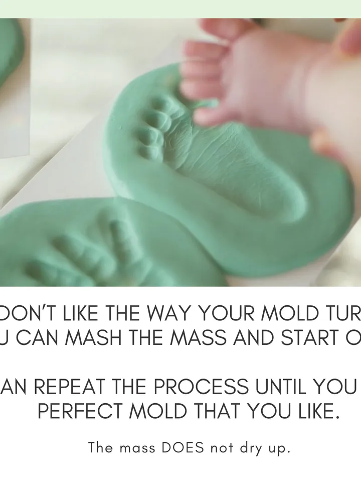 Casting baby hand and foot. DIY kit for baby. Birthday present.