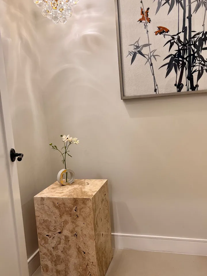 Travertine cube coffee table side table end table, free shipping, handmade, natural stone