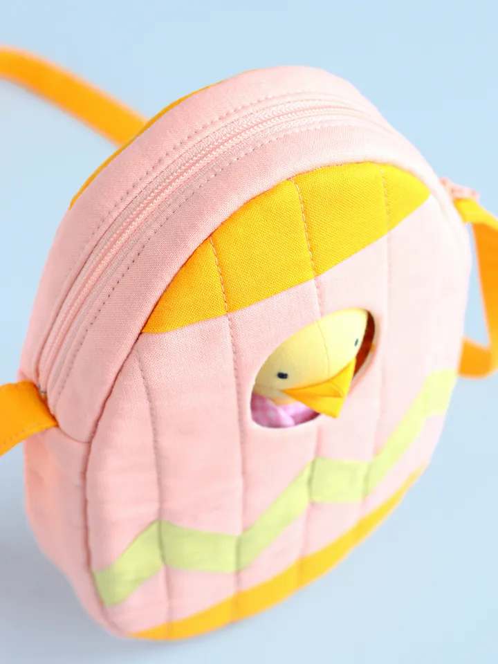 2 PDF Mini Chick Stuffed Animal and Easter Egg Bag Sewing Patterns Bundle