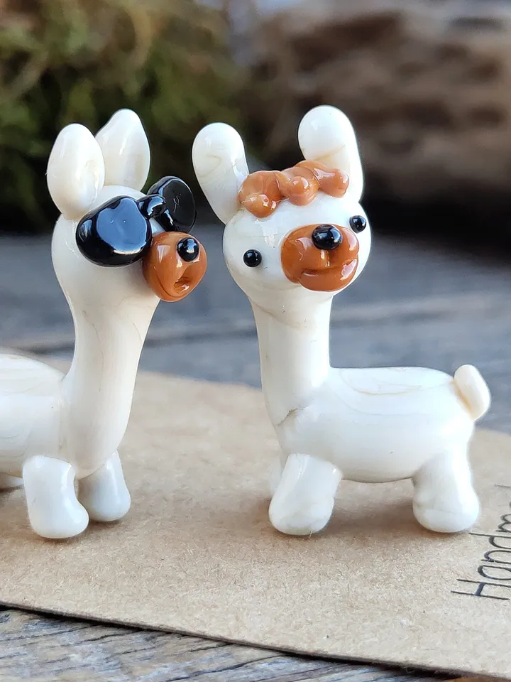 Alpaca gifts Alpaca ornament Alpaca cake toppers Llama gifts Llama decor Llama ornament Mama Llama LLama cake toppers Llamas Glass figurines