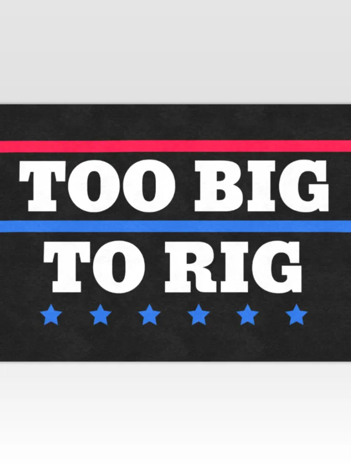 Too Big To Rig Saying Trump 2024 DoorMat
