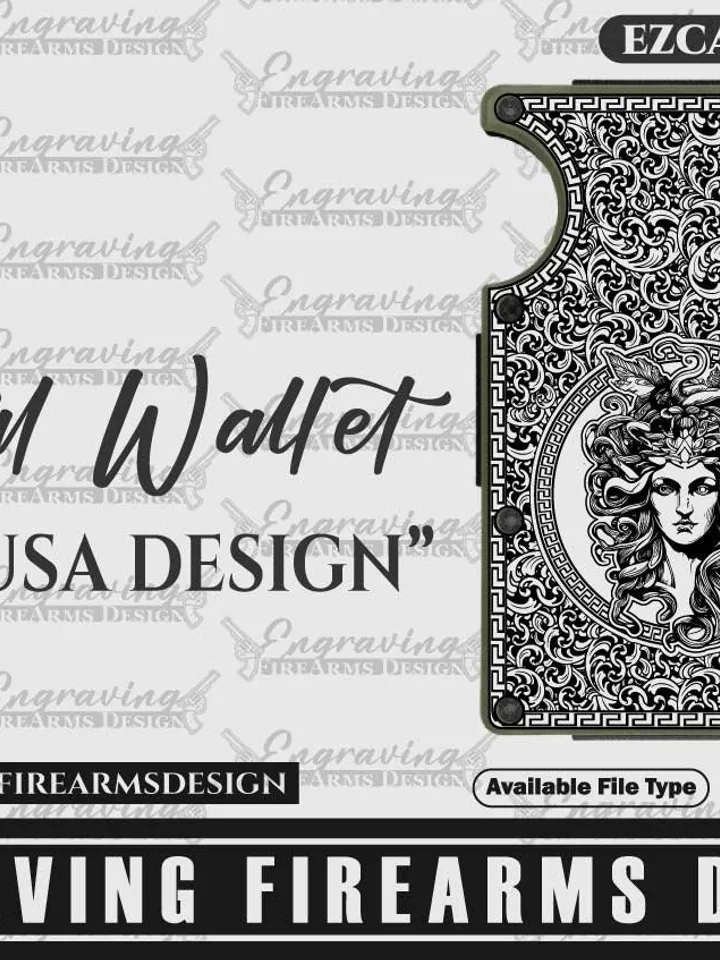 Engraving Firearms Design Metal Wallet Design
