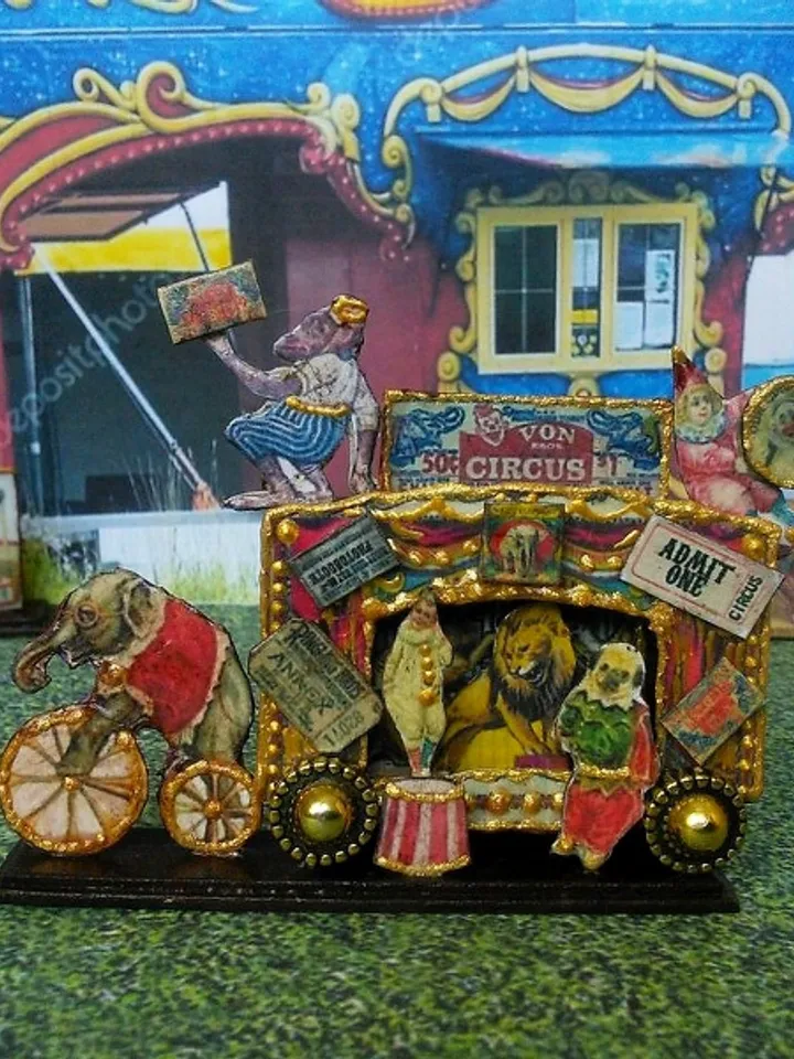 Circus for the dollhouse. Miniature circus.1:12 scale.