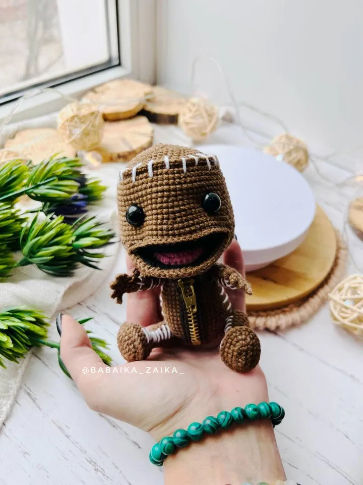 PDF Crochet Pattern Sackboy, Amigurumi characters, Crochet boy doll, Cute doll, Sackboy Pattern, Crochet little big planet