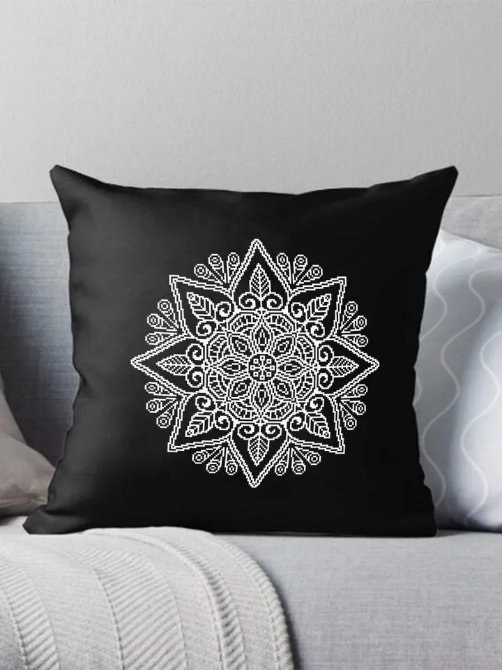 Flower mandala cross stitch pattern PDF download Mandala ornament cross stitch chart, Simple mandala pattern digital PDF for beginner #M276