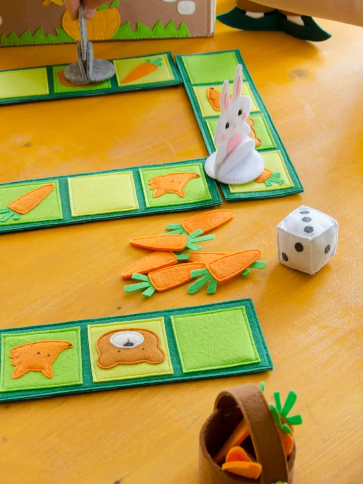 Board game from felt for kids