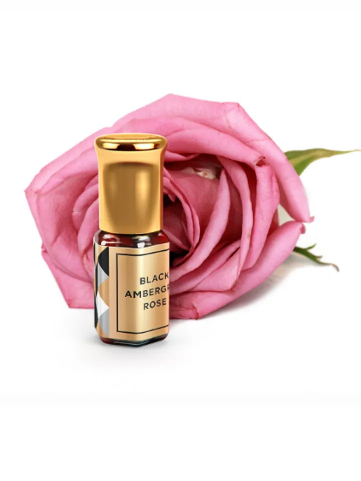 BLACK AMBERGRIS WITH DAMASK ROSE OIL, 3ml.