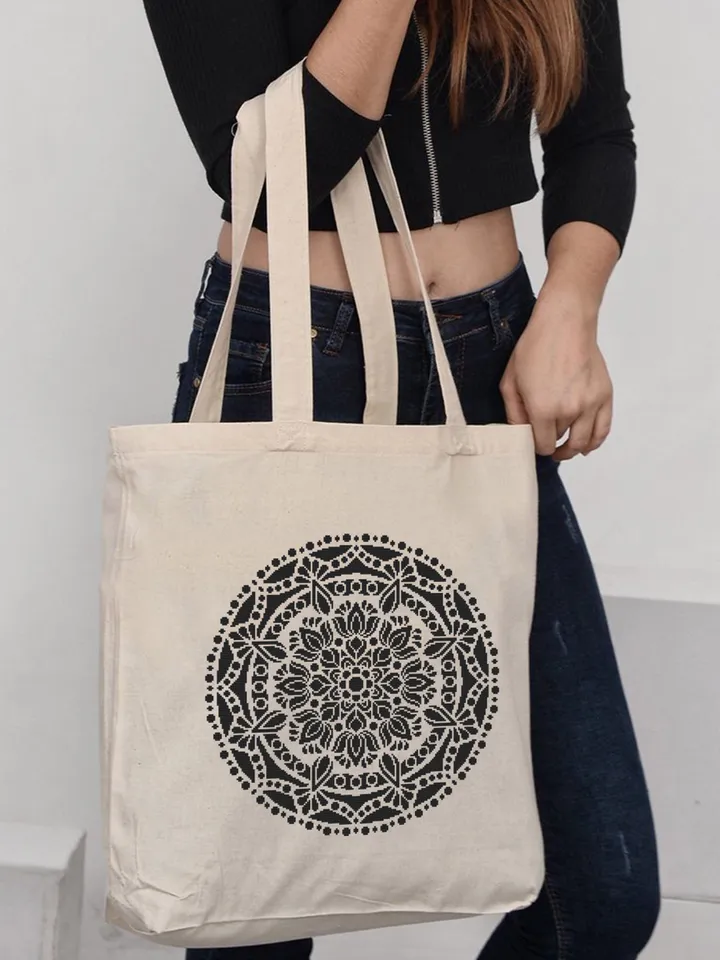 Black mandala cross stitch pattern PDF instant download Mandala ornament cross stitch chart, Monochrome mandala pattern digital PDF #M281