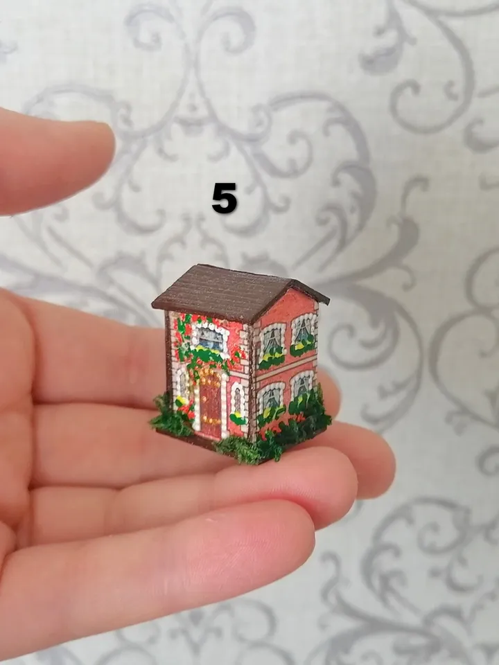 Doll house houses. Doll toy.