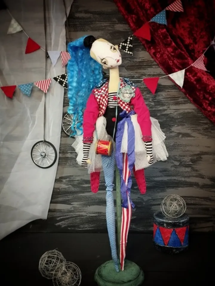 Art clown doll