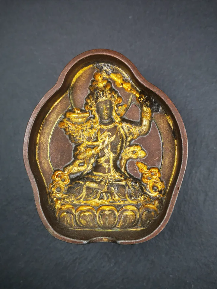 Gandhanra Tibetan Buddha Statue Mold,Manjusri Tsa Tsa ,Copper Mould For Making Clay Buddha Statue,Tsha Tsha