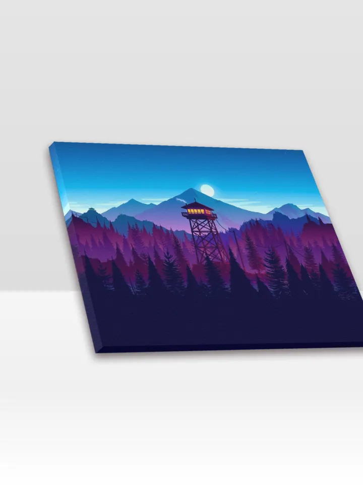 Firewatch Frame Canvas Print