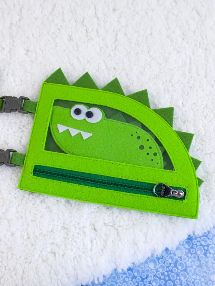 Crocodile - Felt Buckle Toy - Sewing Pattern