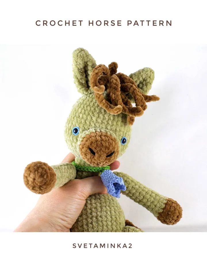 Crochet Horse Pattern. Horse Amigurumi Plush Toy Pattern. Digital Download. PDF.