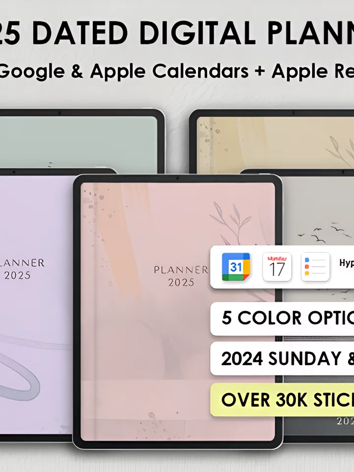 2025 Digital Planner Goodnotes Xodo