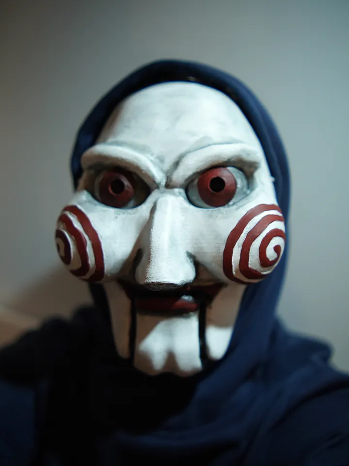 Saw JigSaw Billy the Puppet mask Hallowen mask Creepy mask