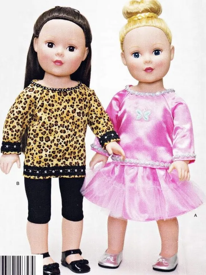 Vintage Sewing Pattern Dolls 18" Copy Simplicity 1274 Wardrobe Clothes for Dolls 18" Digital Download PDF