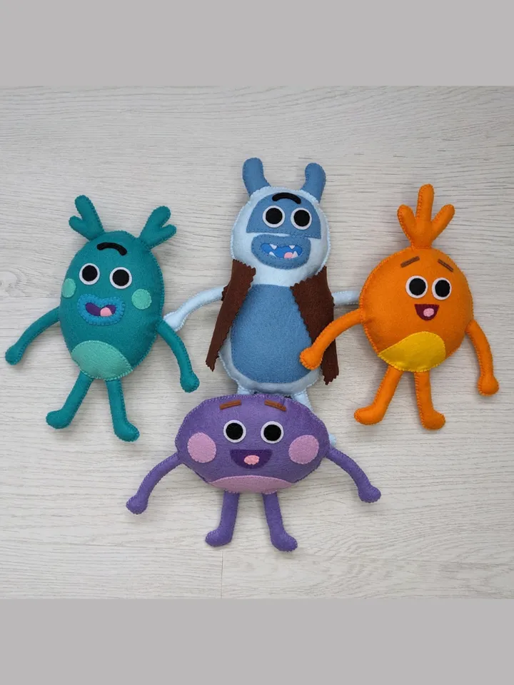The Three Bumble Nums Gruff | Cartoon For Kids | Yeti toy felt