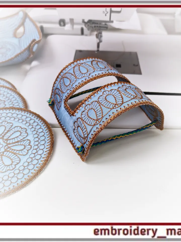 In the hoop design stand holders quilting by Embroidery Manavi 05