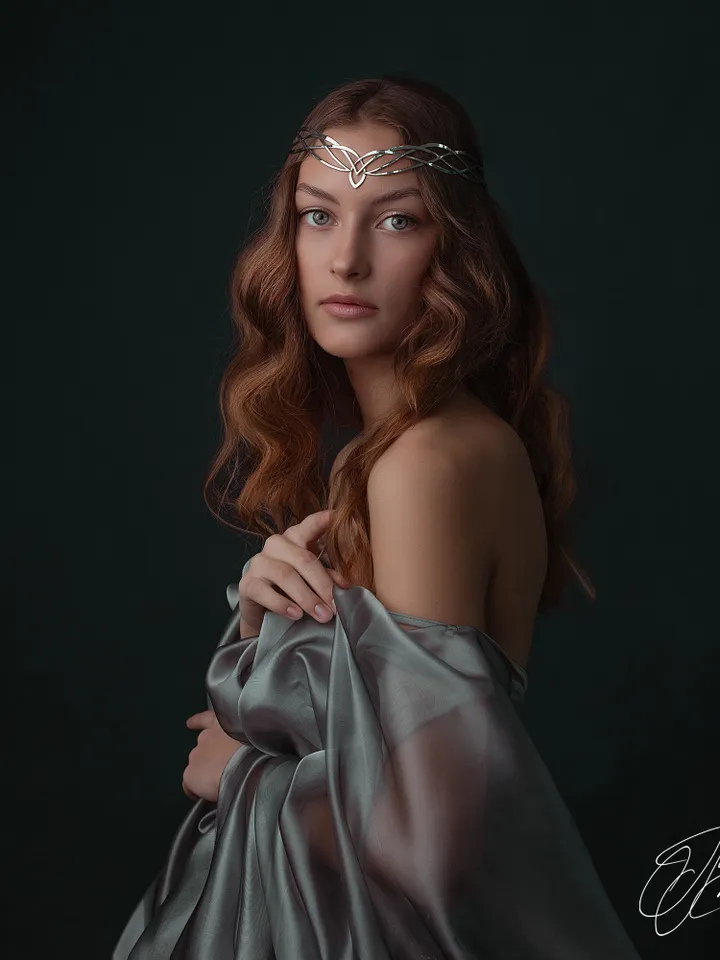 Fantasy diadem jewelry Tiara Elven Crown bridal hair vine Wedding Headpiece bridal headband fantasy fairy Tiara Rosina
