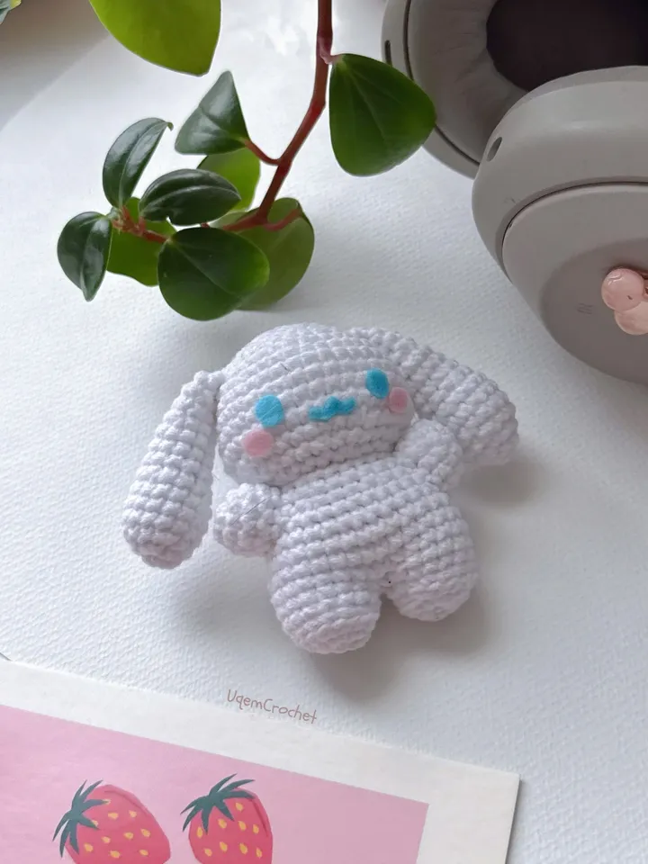 PATTERN cinnamoroll and mocha crochet pattern, pdf file pattern, US terms, sanrio crochet, crochet cinnamoroll