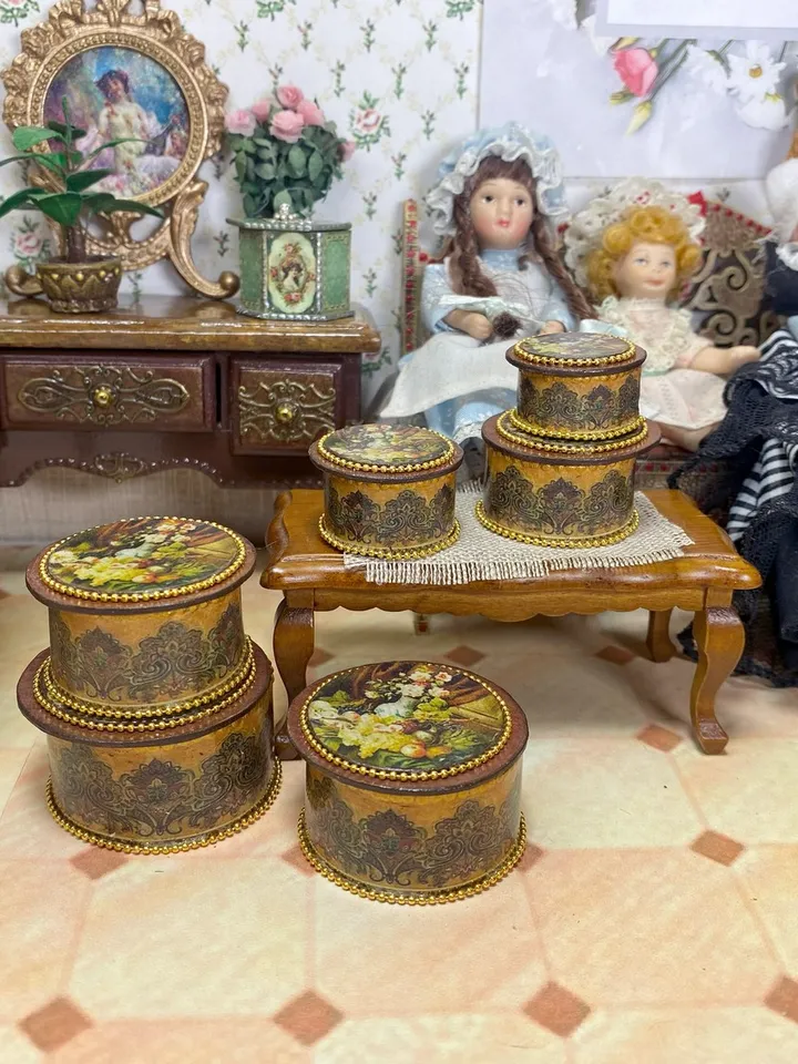 Tutorial. A set of boxes for a dollhouse. 1:12.1:6