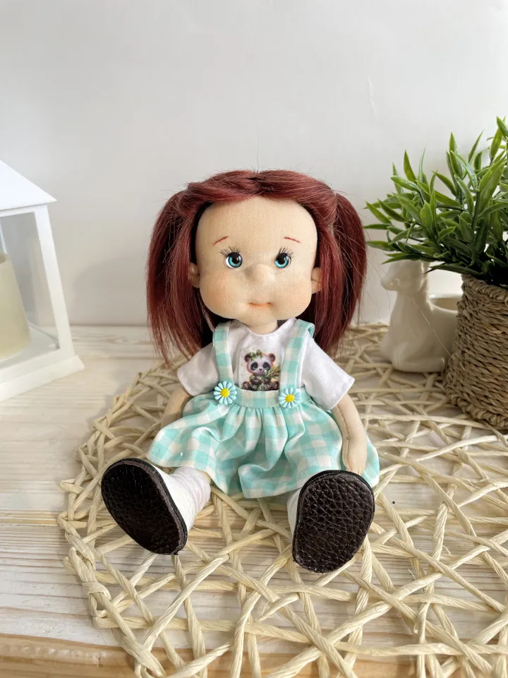 Art Doll Waldorf Doll Inspiration Handmade Textile Doll Birthday Gift for Girl