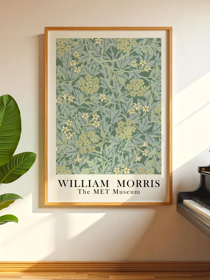William Morris Wall Art, Vintage Botanical Print, Floral Poster Arts Decor, Digital Download, William Morris Print Digital Download 007