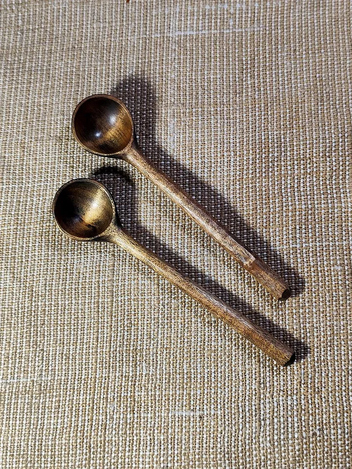 Handmade small wooden spoon, 9th anniversary willow wood, Dessert willow spoon, Measuring spoon, Wooden gift tea lovers