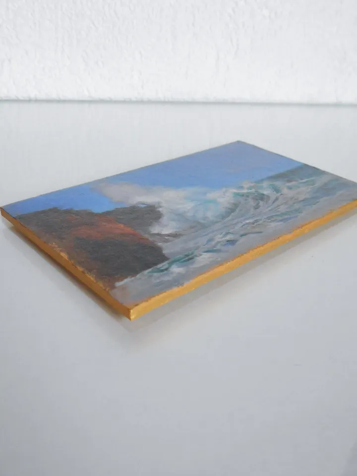 Seascape miniature oil painting Original artwork