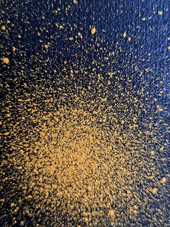 Interior oil painting "Four suns" painting with gold