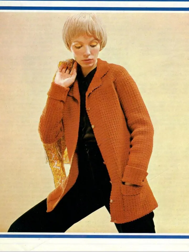 Cardigan crochet pattern, women coat crochet pattern, cardigan Coat pocket pattern, instant download