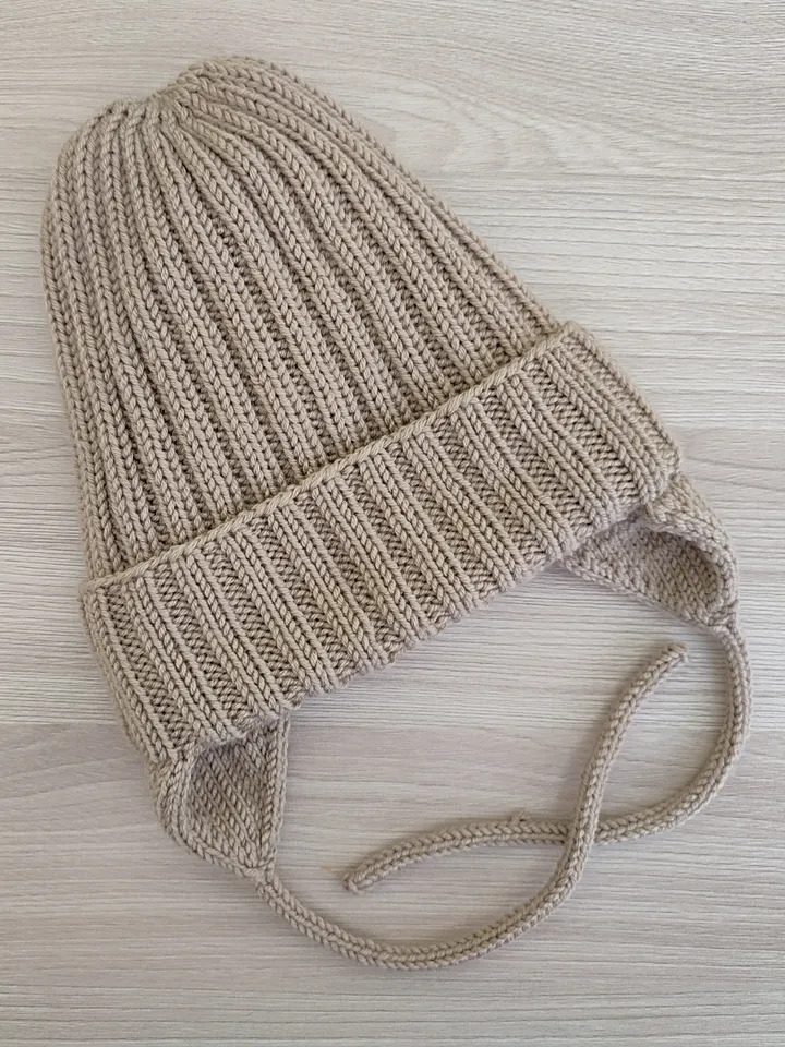 Baby Beanie Cap Ear Protection Soft Kids Knitted Hat Winter Warm