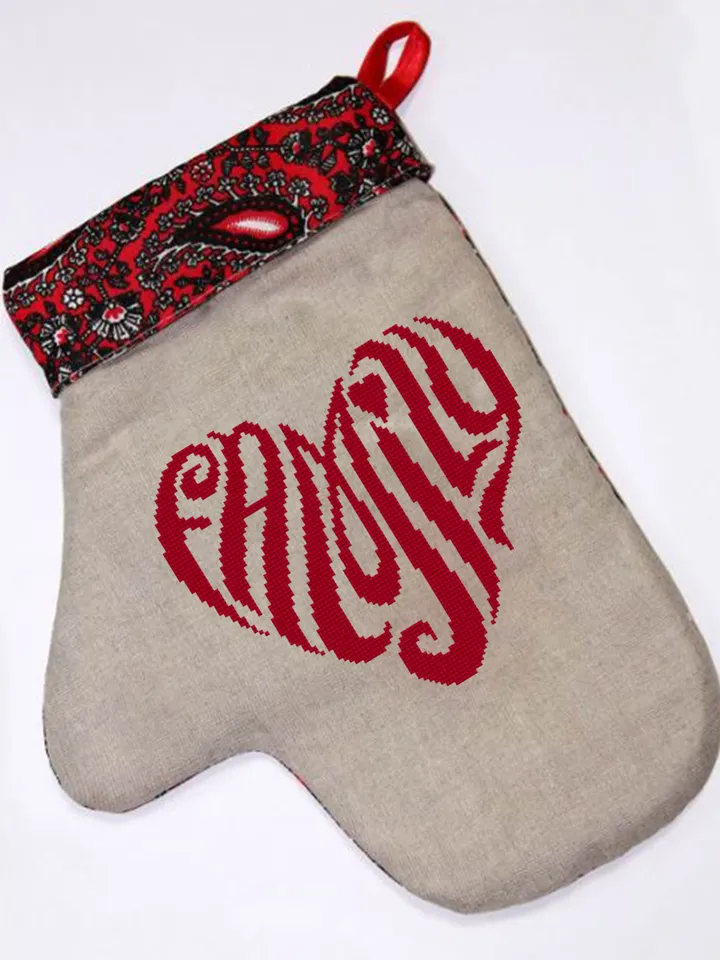 Heart cross stitch pattern download PDF, Valentine's day hand embroidery PDF, Heart ornament cross stitch chart, Quick beginner stitch #V6