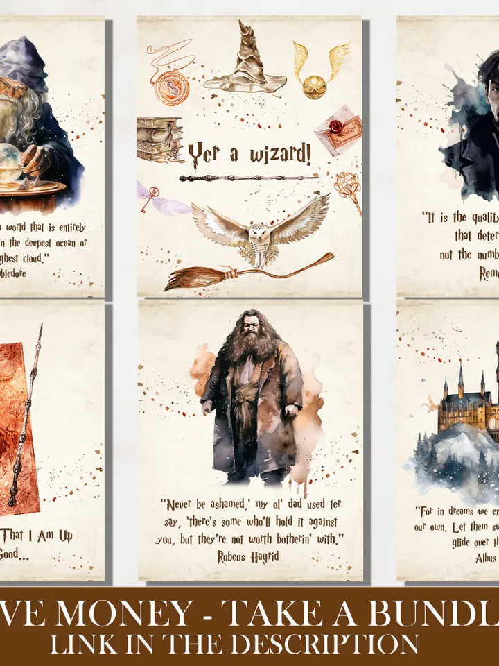 Wizarding World Poster; Wizard printable Wall art; Magic School nursery; Wizarding World Quotes; Wizard Poster; Wizard Print; Wizard Decor